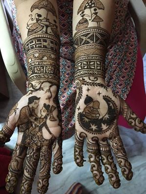 Cute Mehndi Design For Lovers